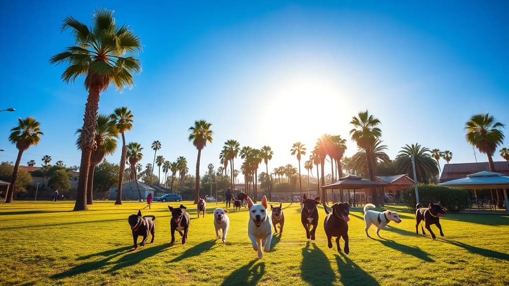 St. Barks dog park in Los Angeles, CA