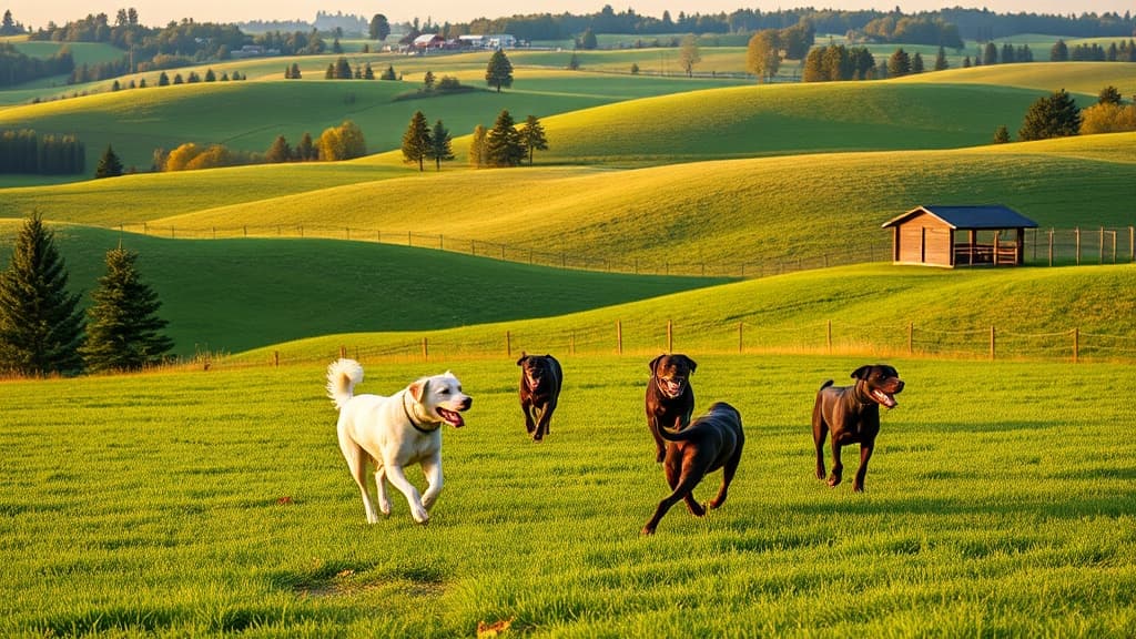 South shore picnic and dog area dog park in Town of Sumpter, WI
