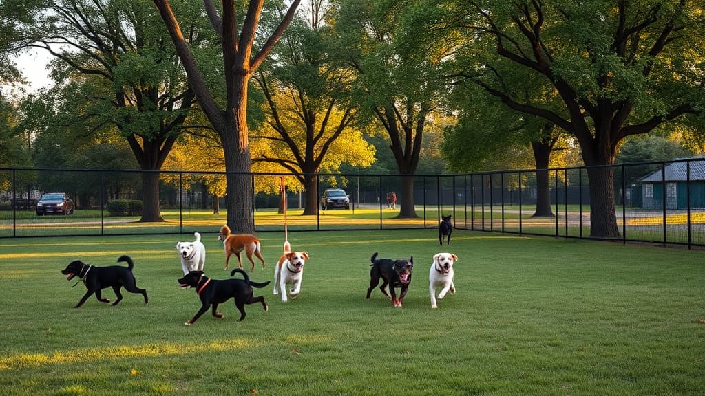 Dog Park at Van Vorst Park dog park in Jersey City Joint, NJ