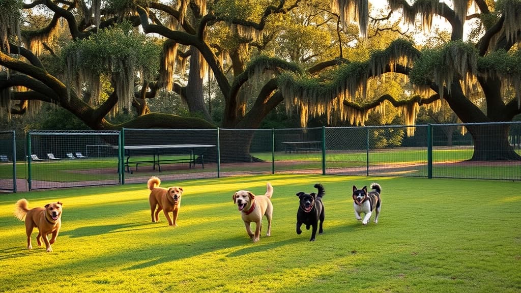 Love's Travel Stop dog park in Ellabell, GA