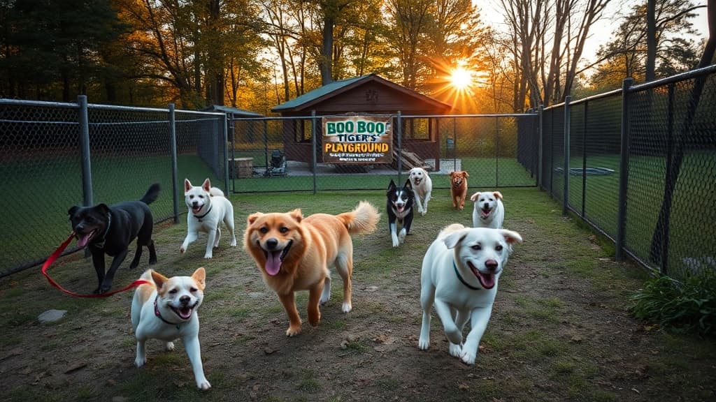 Boo Boo and Tiger’s Playground dog park in Aspinwall, PA