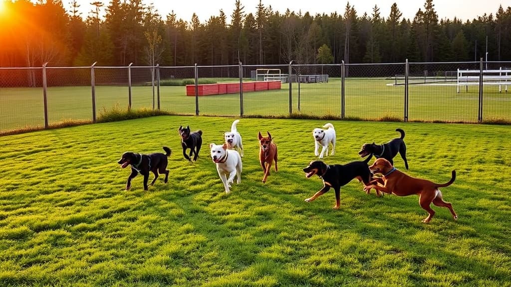 Dog Park at Hickory Creek Park dog park in Stevensville, MI