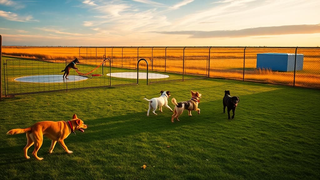 Happy Tails Bark Park dog park in Grafton, ND