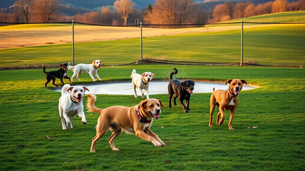 Paw Park dog park in Axton, VA