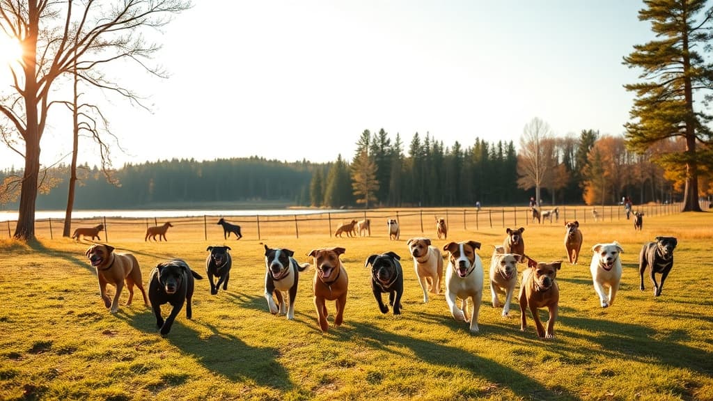 Schilling Park dog park in Dundas, MN