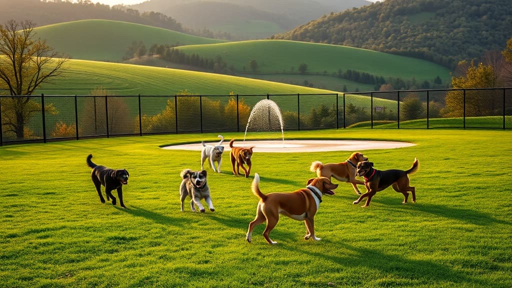 Dogwood Park at Hunter Wright Stadium dog park in Kingsport, TN