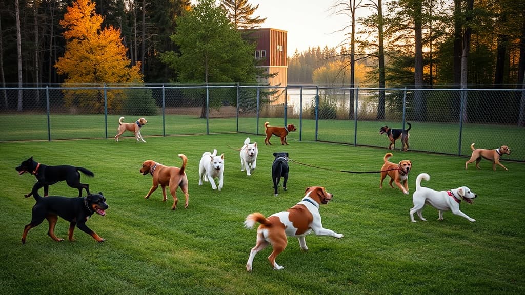 Cedar Springs Dog Park at Riggle Park dog park in Cedar Springs, MI