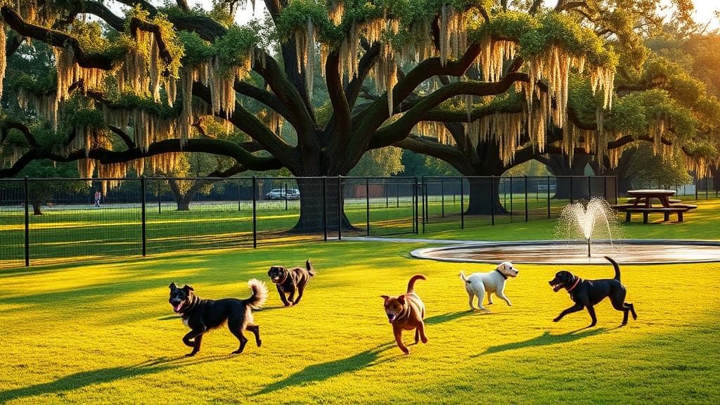Brookside Park dog park in Decatur, GA