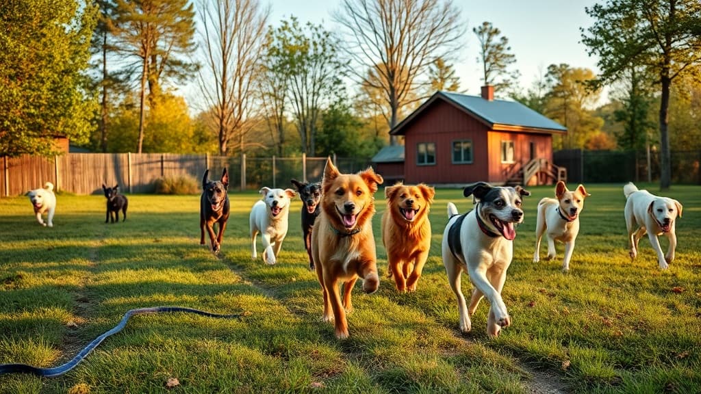 Kamp K9 dog park in Wadhams, MI