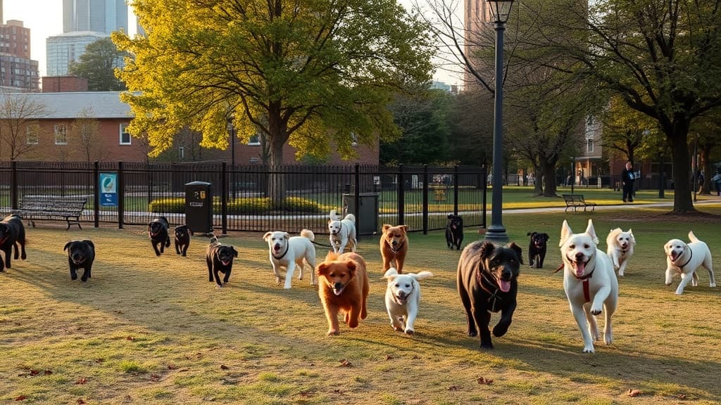 John DeCando Riverview Dog Park dog park in Paterson, NJ