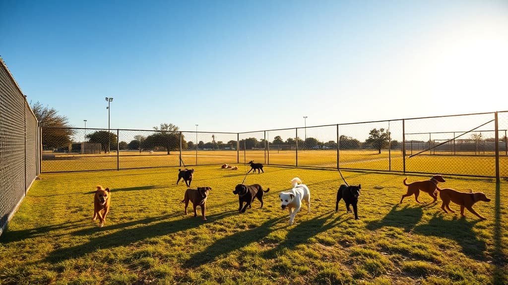 Dog Park at Roger's Park dog park in Beaumont, TX