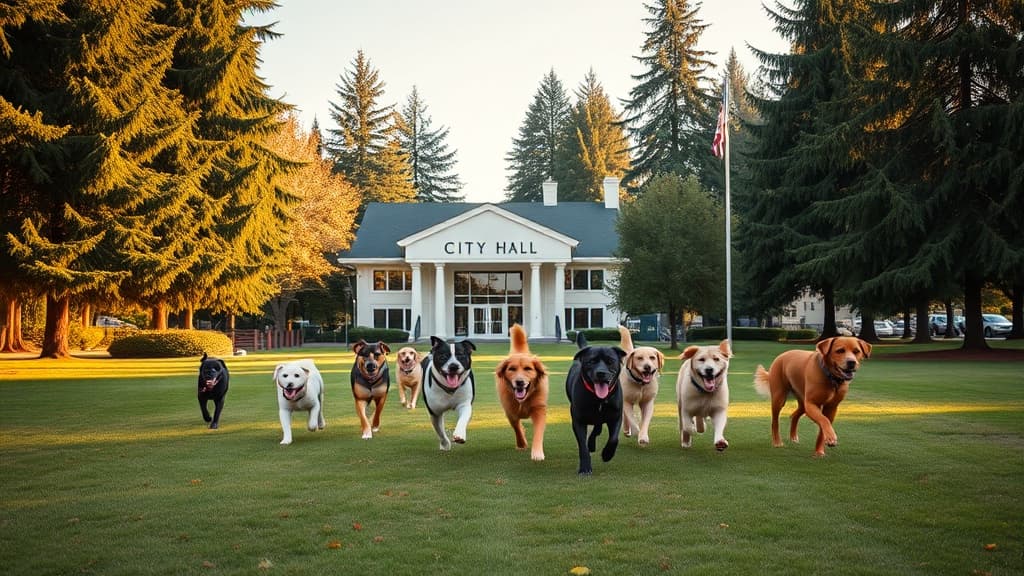 City Hall Off-Leash Dog Park dog park in Bellevue, WA