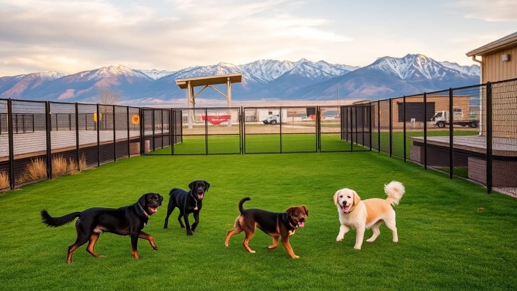 Fruita Bark Park dog park in Fruita Neighborhood Plaza, CO