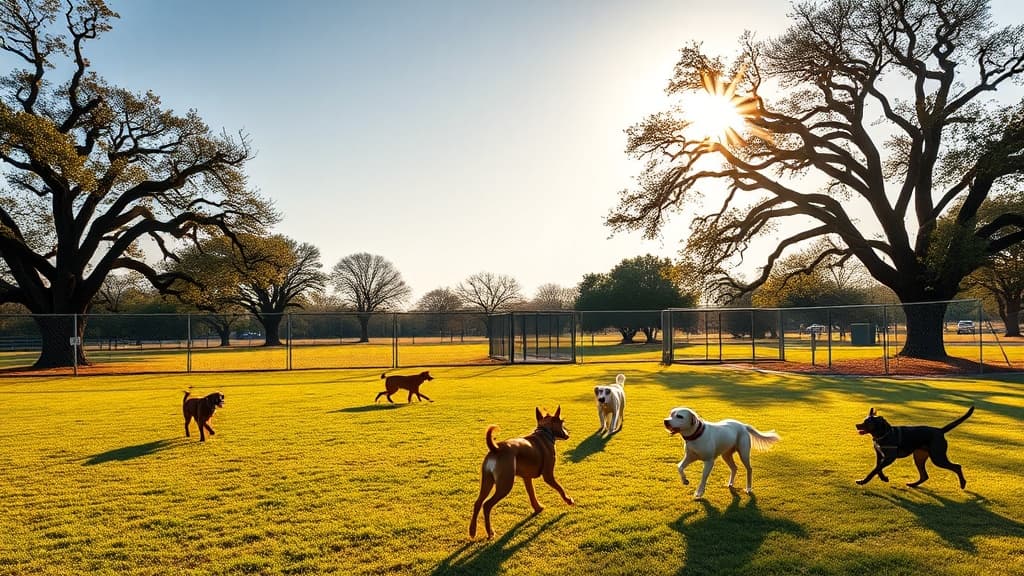 Love's Travel Stop dog park in Sulphur Springs, TX