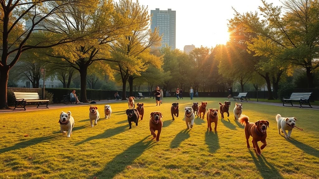 Orphan's Greenspace dog park in Toronto, CA-ON
