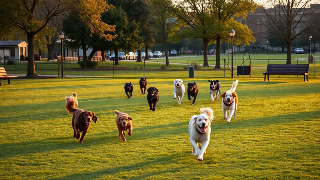 Large Dog Park dog park in Town of Henrietta, NY