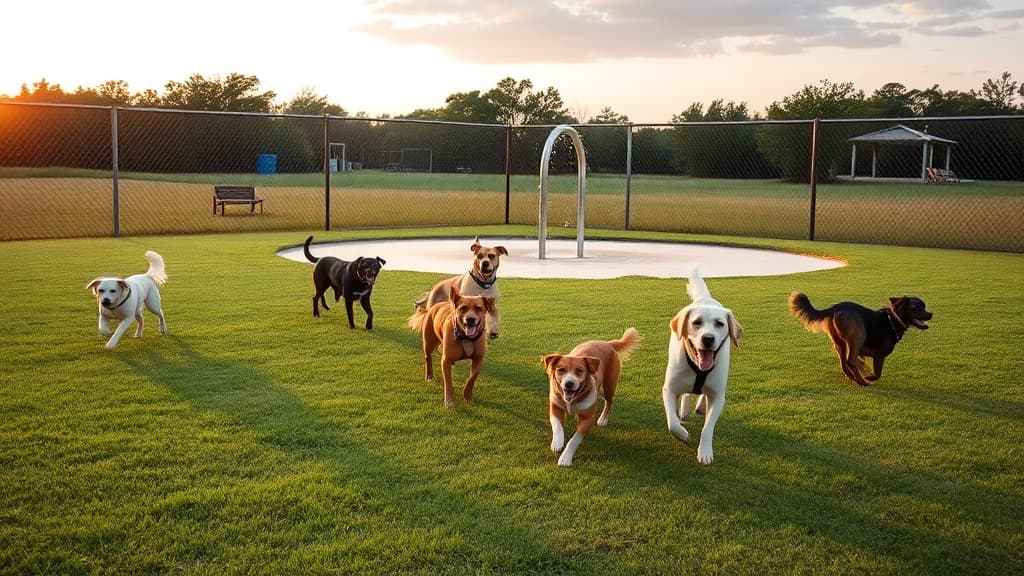 Raising Cane's Dog Park at City-Brooks Community Park dog park in Baton Rouge, LA