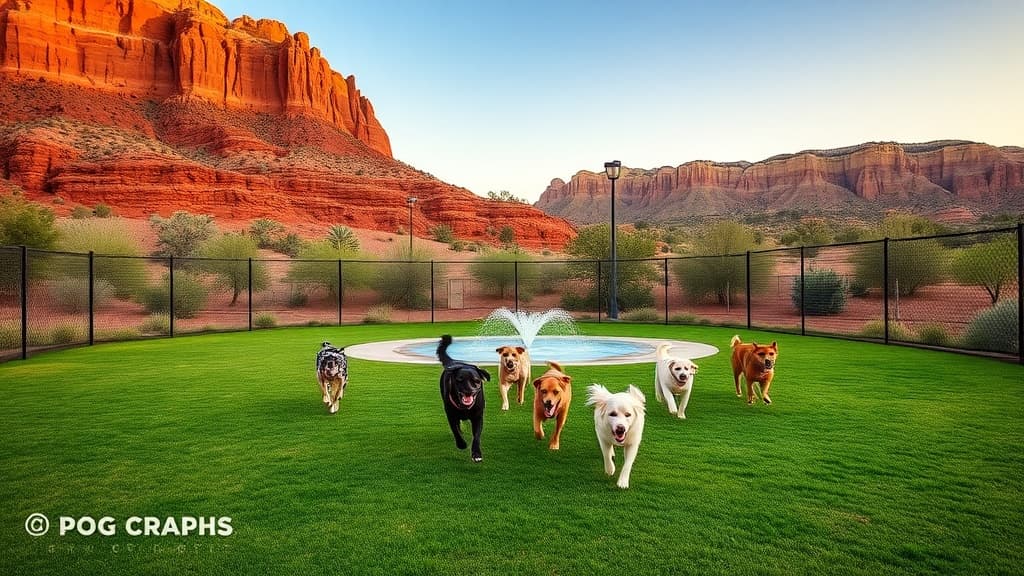 Dog Park at Firehouse Park dog park in St. George, UT