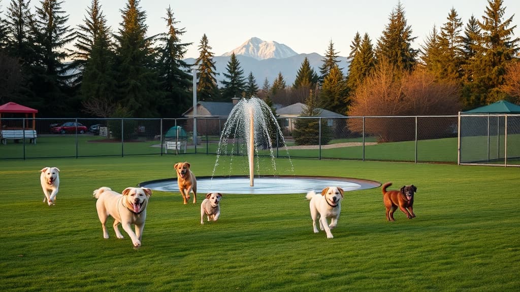 Regrade Park Off-Leash Area dog park in Seattle village, WA