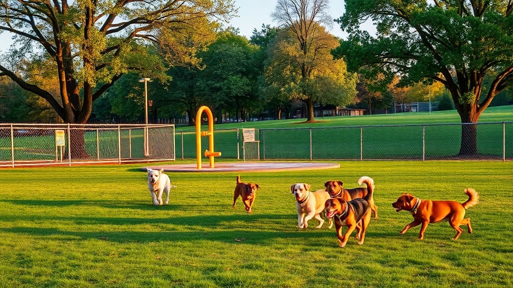 Dog Park at Riverside County Park dog park in Lyndhurst Joint Penton Pavillion, NJ