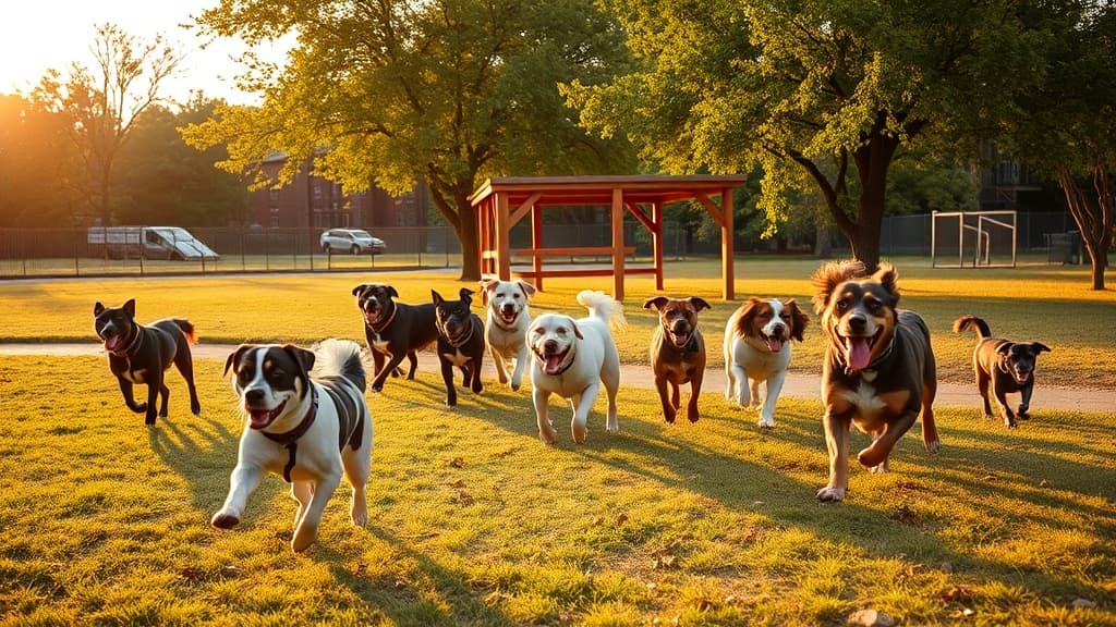 Shiller Park Bark Park dog park in Schiller Park, IL