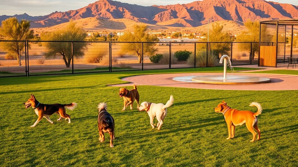Dog Park at Tower Pond Park dog park in Albuquerque, NM