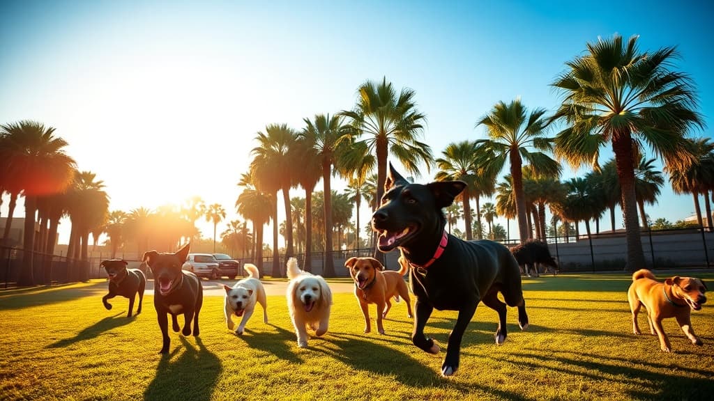 Dog Park dog park in Santa Monica, CA