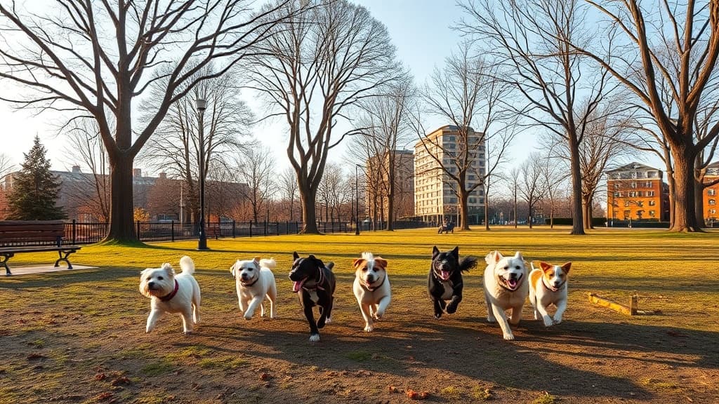 White Spruce Park leash-free zone