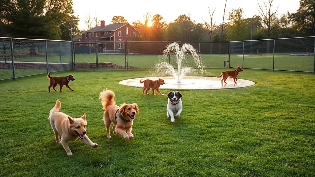 Rockville Dog Park at Mattie J.T. Stepanek Park dog park in Rockville, MD