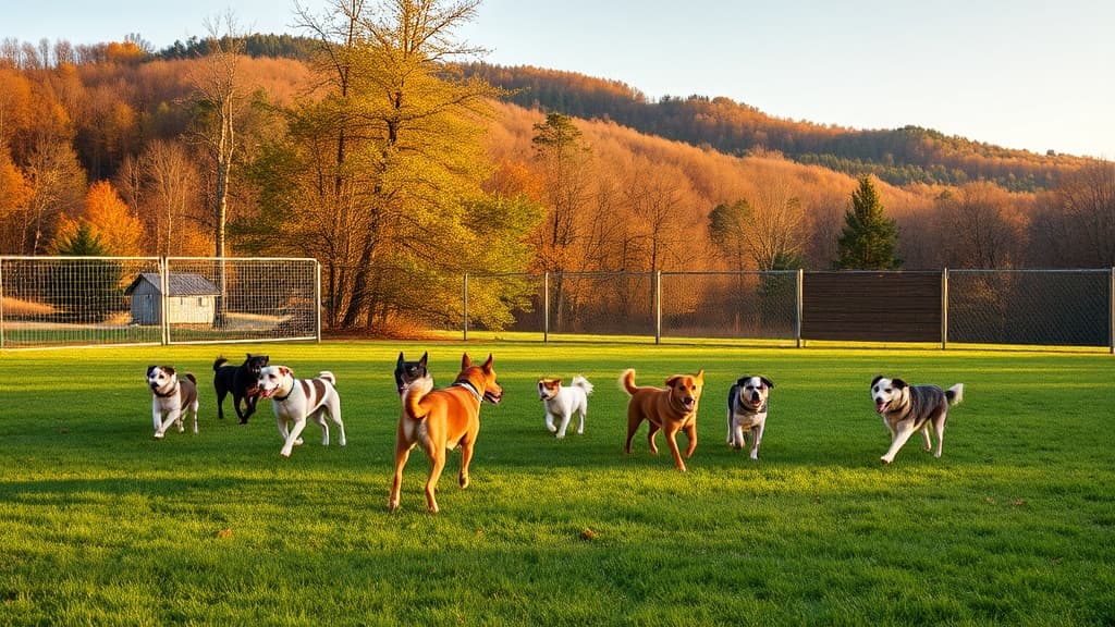 Love's Travel Stop dog park in Jonestown, PA