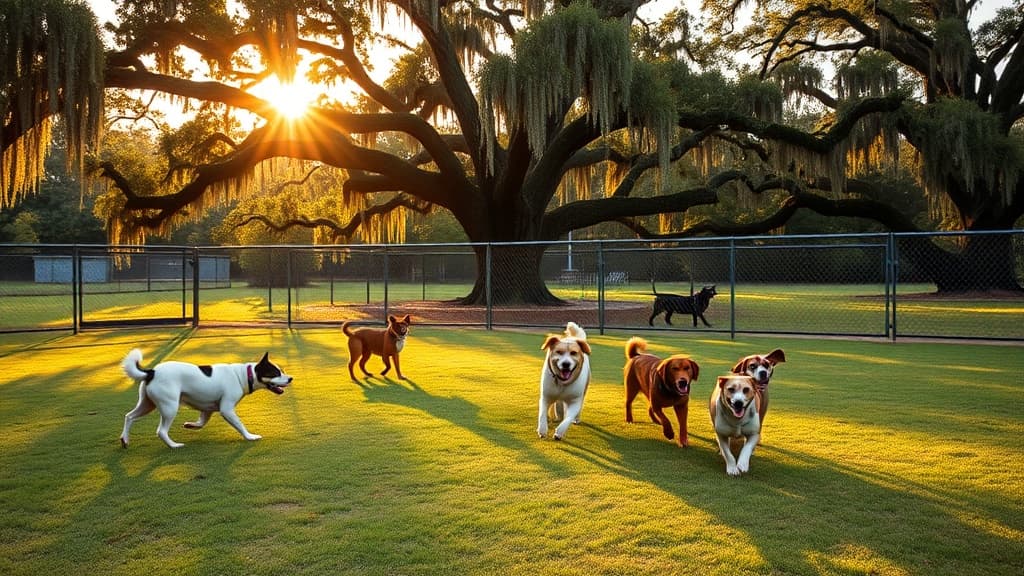 Love's Travel Stop dog park in Emerson, GA