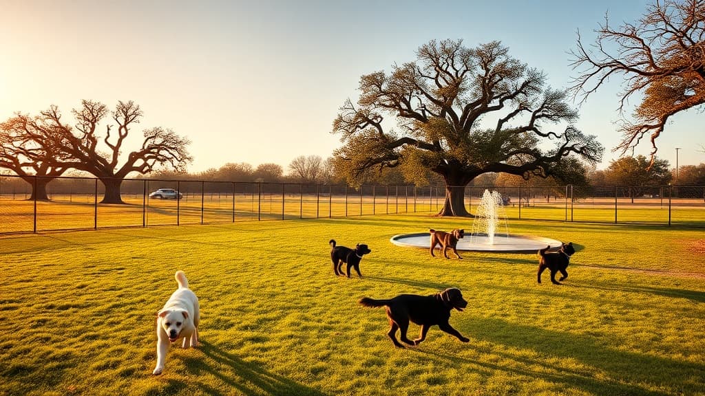 Dog Parks at Harwood Park dog park in Dallas, TX