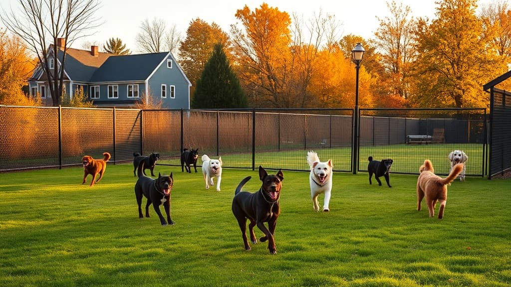 Dog Park at Pine Banks Park dog park in Malden, MA