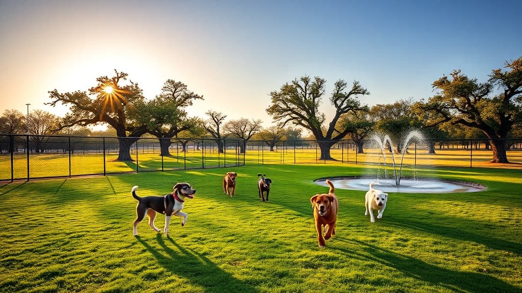 Falcon Point Bark Park dog park in Pflugerville, TX