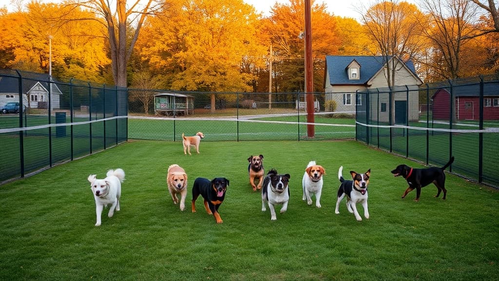 Recreation Park dog park in Windham, CT
