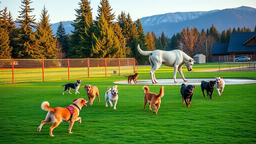 Viking Dog Park dog park in Bonney Lake village, WA