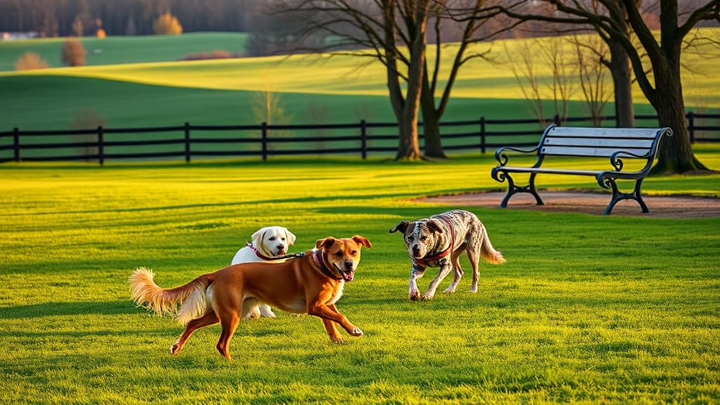 The Barklands at Beckley Creek Park dog park in Louisville, KY