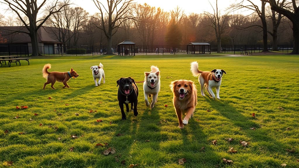 Montrose Park dog park in Washington, DC