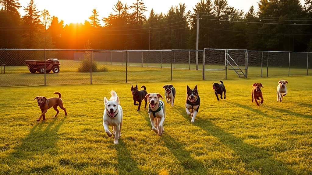 Central Bark dog park in Benzonia, MI