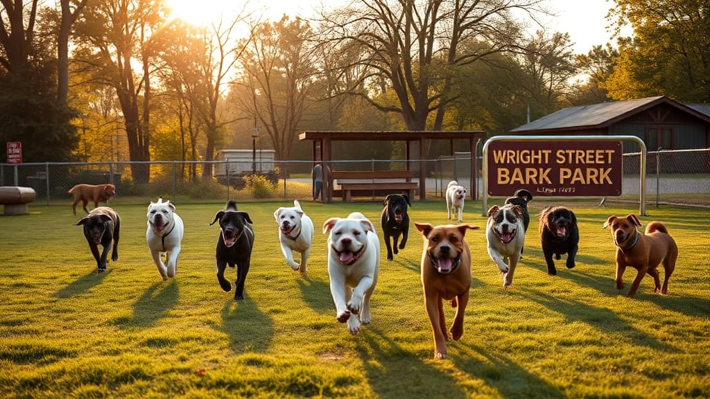Wright Street Bark Park dog park in Logansport, IN