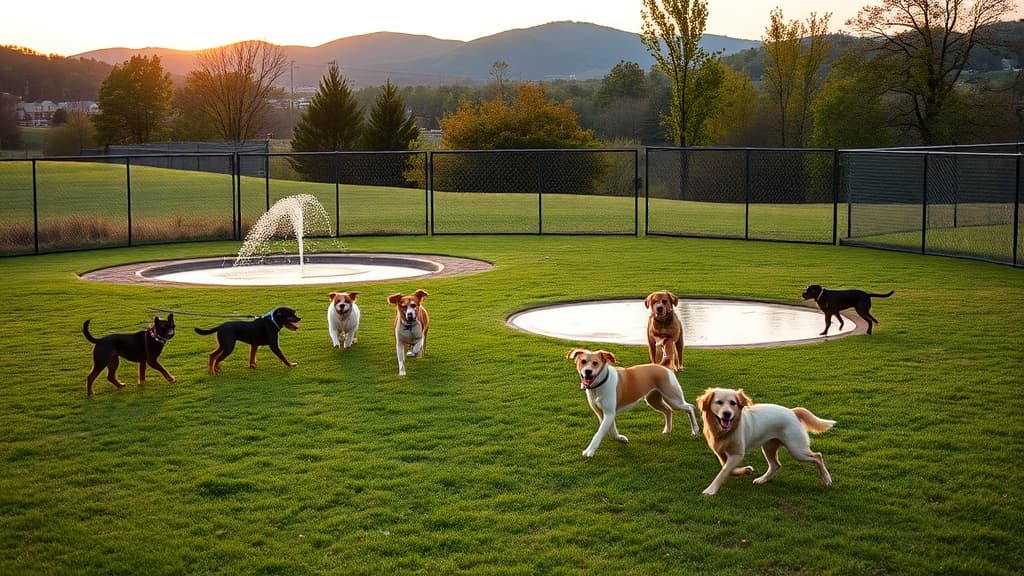 Dog Park at Azalea Park dog park in Charlottesville, VA