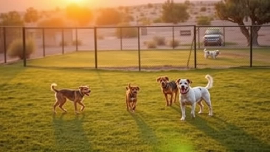 Dog Park at Rainbow Park dog park in Rio Rancho, NM