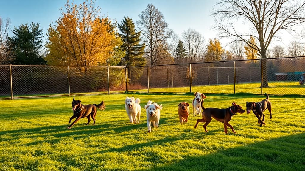 Dog Park at Cedar Knoll Park dog park in St. Louis Park, MN