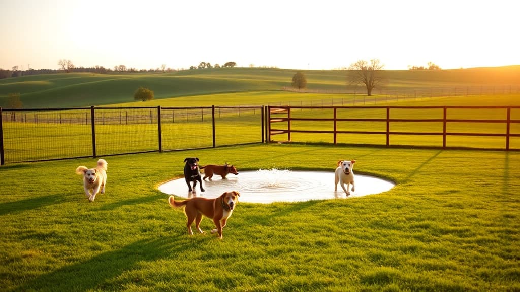 Bourbon City Bark Park dog park in Bardstown, KY