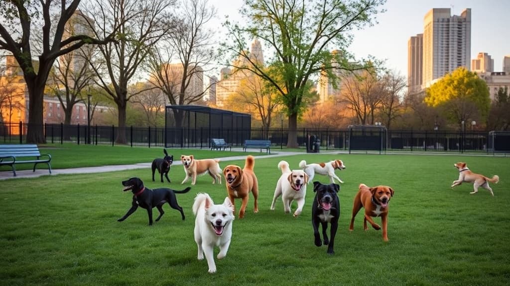 Tompkins Square Dog Run dog park in New York, NY