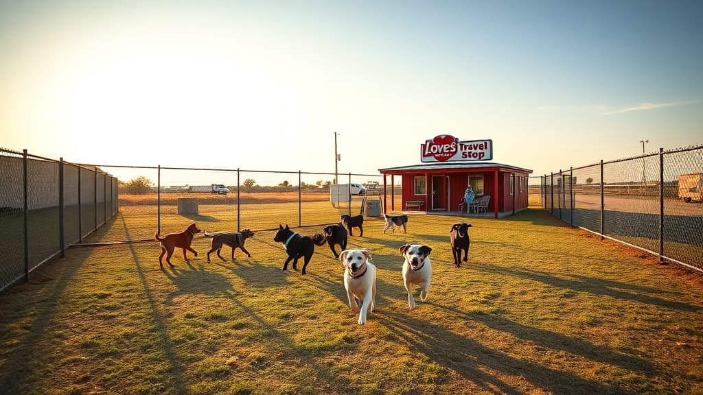 Love's Travel Stop Harlingen dog park in Harlingen, TX