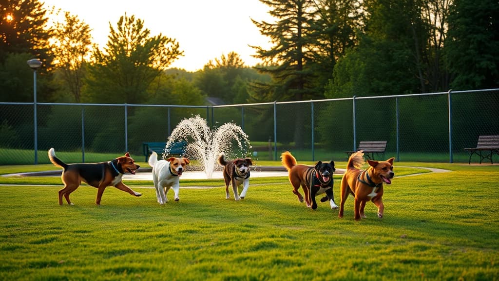 Barkside dog park in Detroit, MI