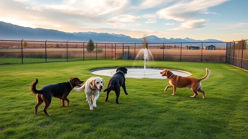 Maxi Park dog park in Bozeman, MT