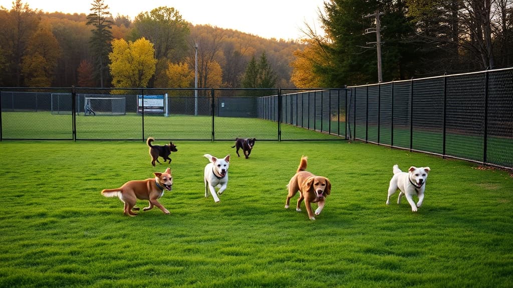 Dog Park at Falls Township Park dog park in Levittown, PA