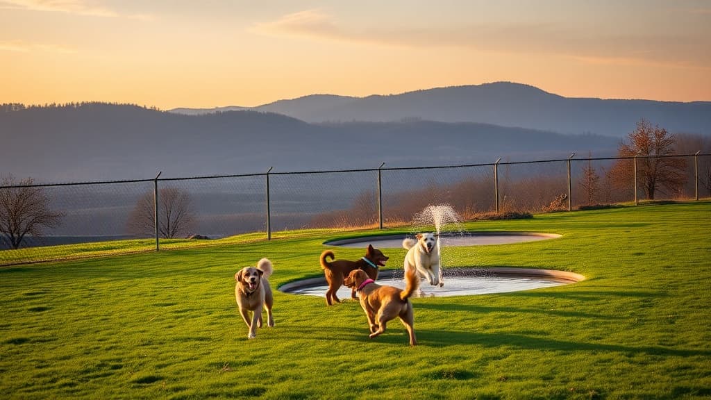 Love's Travel Stop dog park in Covington, VA